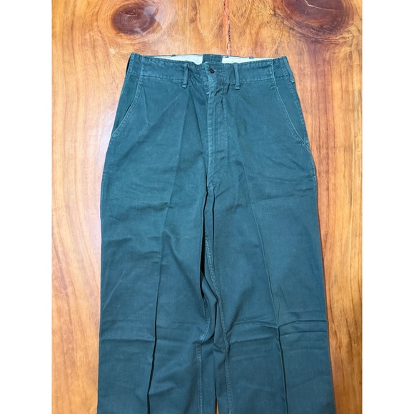Vintage 60's Mens Work Trouser Pants Cotton Talon Zipper Workwear Cotton J3-19 - Picture 4 of 11